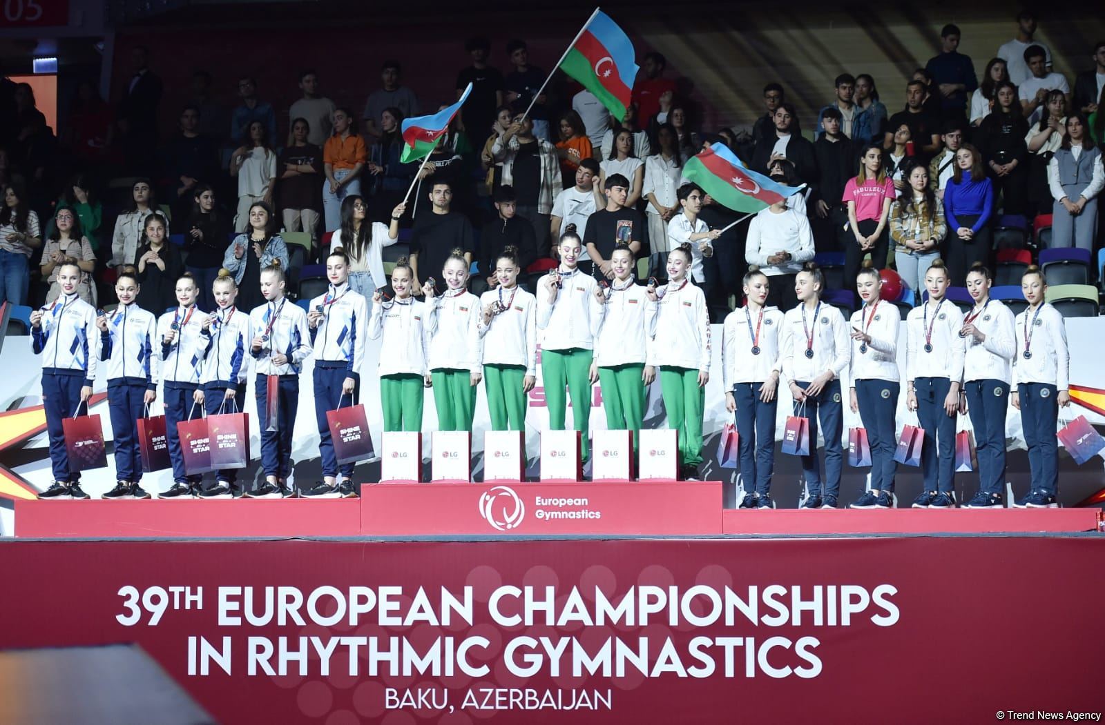 Baku hosts awarding ceremony for Rhythmic Gymnastics European Championship winners among juniors (PHOTO)