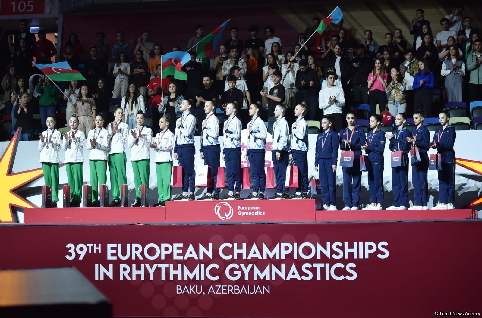 Baku hosts awarding ceremony for Rhythmic Gymnastics European Championship winners among juniors (PHOTO)
