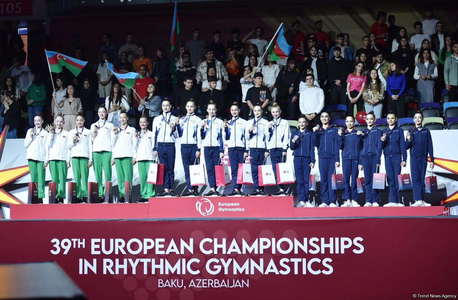 Baku hosts awarding ceremony for Rhythmic Gymnastics European Championship winners among juniors (PHOTO)