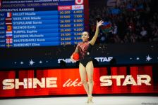 Azerbaijani gymnasts complete exercises of qualifying round at 39th European Championships in Rhythmic Gymnastics in Baku (PHOTO)