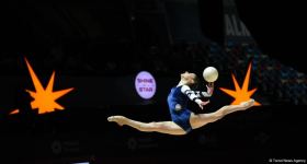 Azerbaijani gymnasts complete exercises of qualifying round at 39th European Championships in Rhythmic Gymnastics in Baku (PHOTO)