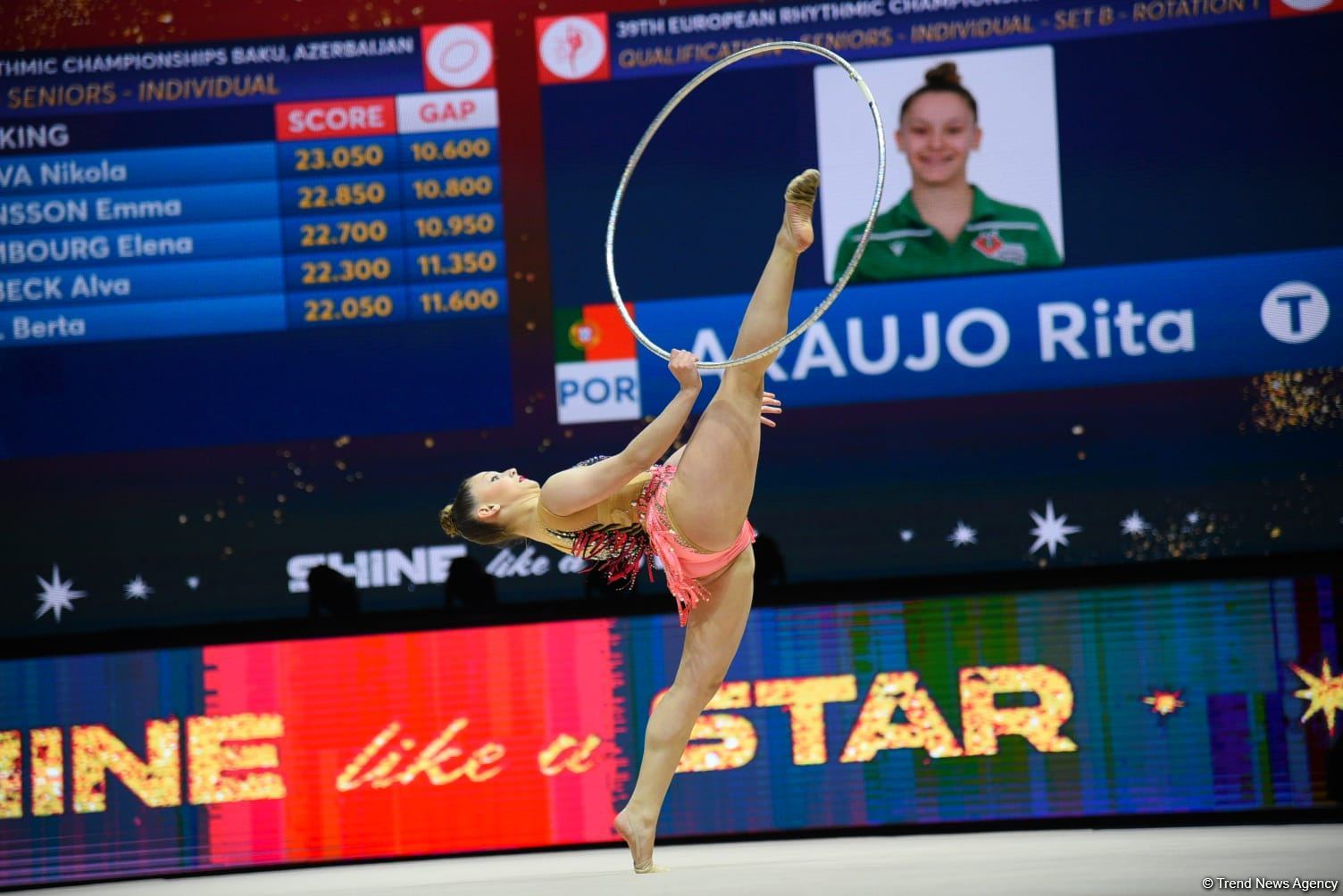 Exciting programs of gymnasts, audience delight - highlights of second day 39th European Rhythmic Gymnastics Championship in Baku (PHOTO)