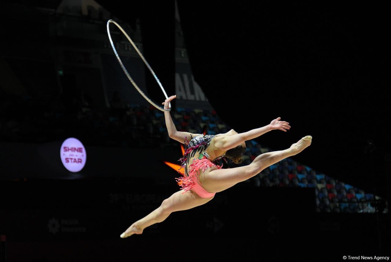 Exciting programs of gymnasts, audience delight - highlights of second day 39th European Rhythmic Gymnastics Championship in Baku (PHOTO)