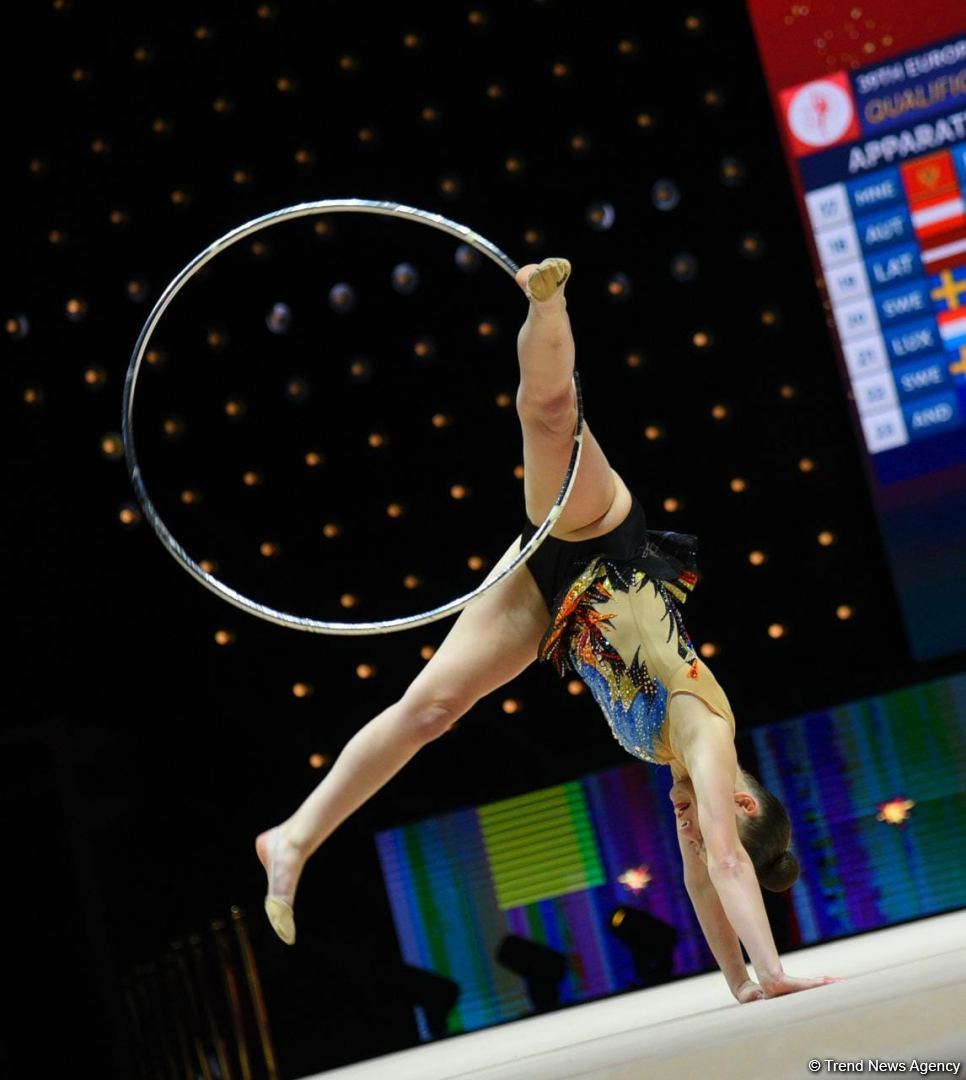 Exciting programs of gymnasts, audience delight - highlights of second day 39th European Rhythmic Gymnastics Championship in Baku (PHOTO)