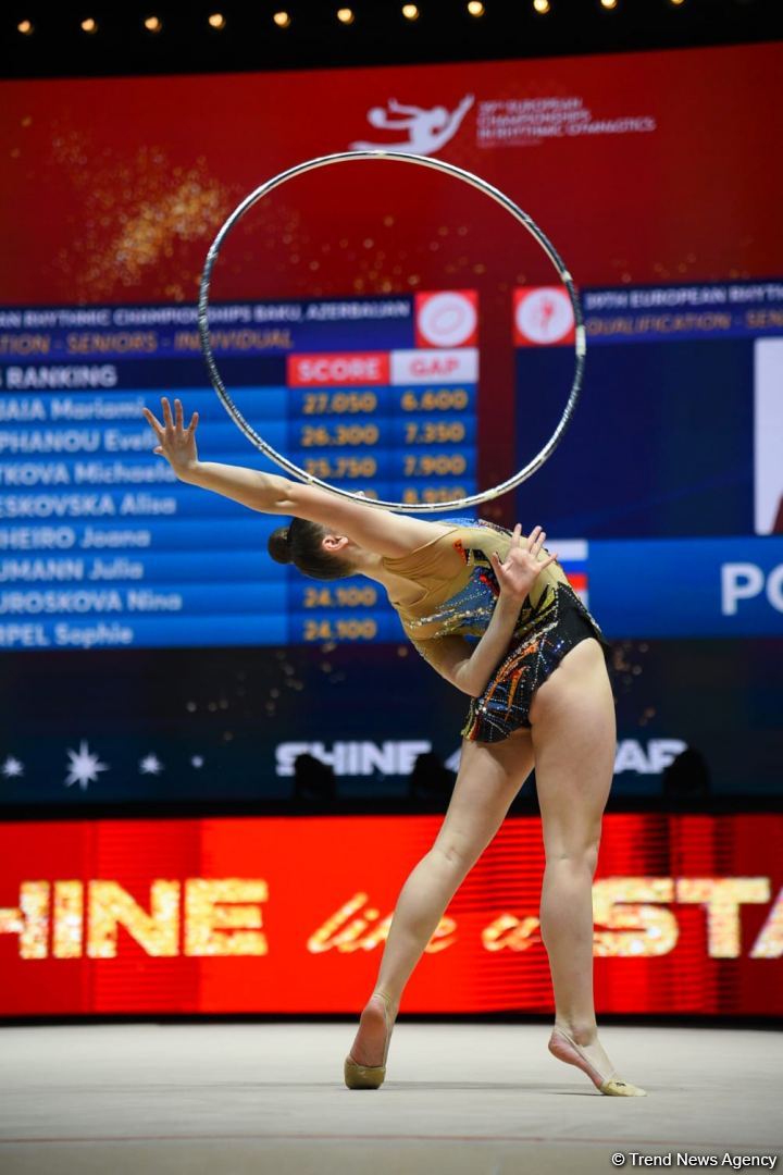 Exciting programs of gymnasts, audience delight - highlights of second day 39th European Rhythmic Gymnastics Championship in Baku (PHOTO)