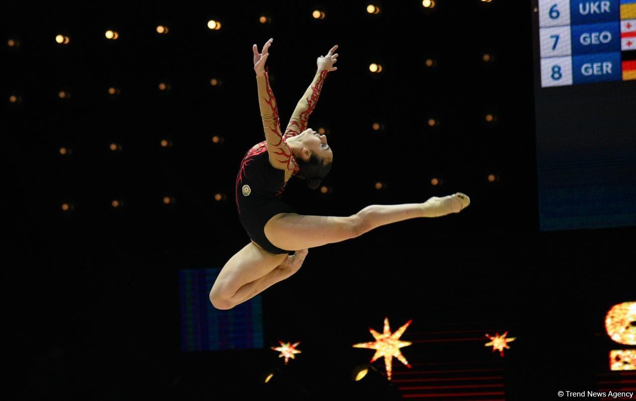 Exciting programs of gymnasts, audience delight - highlights of second day 39th European Rhythmic Gymnastics Championship in Baku (PHOTO)