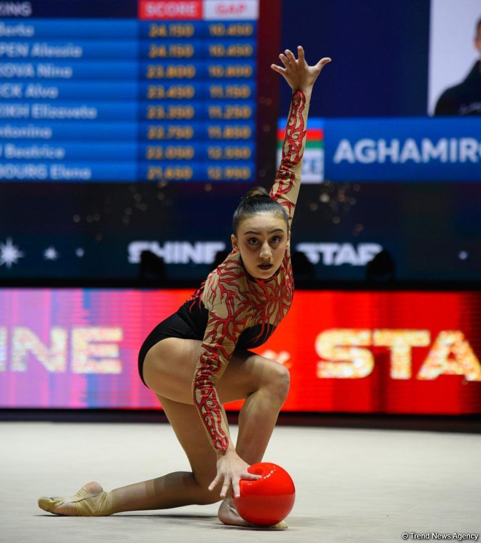 Exciting programs of gymnasts, audience delight - highlights of second day 39th European Rhythmic Gymnastics Championship in Baku (PHOTO)