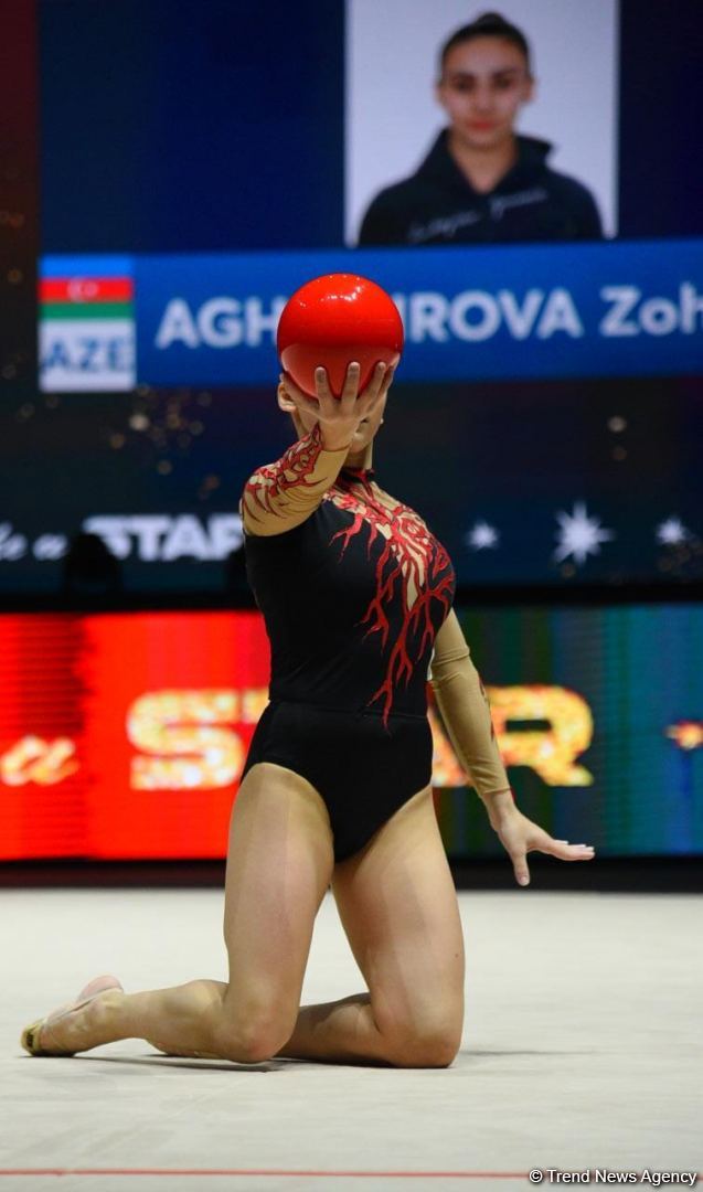 Exciting programs of gymnasts, audience delight - highlights of second day 39th European Rhythmic Gymnastics Championship in Baku (PHOTO)