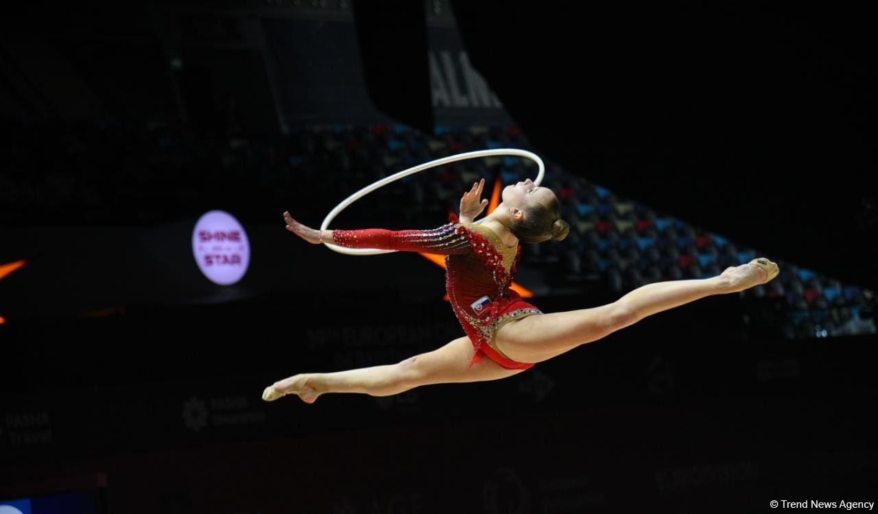 Exciting programs of gymnasts, audience delight - highlights of second day 39th European Rhythmic Gymnastics Championship in Baku (PHOTO)