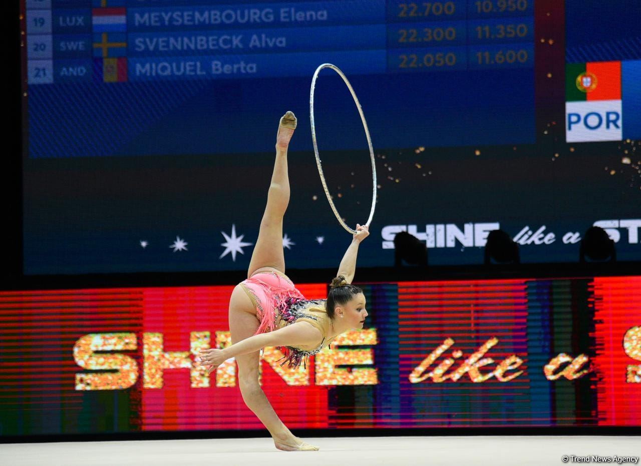 Exciting programs of gymnasts, audience delight - highlights of second day 39th European Rhythmic Gymnastics Championship in Baku (PHOTO)