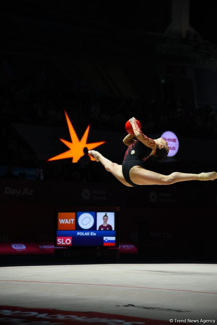 Azerbaijani gymnasts complete exercises of qualifying round at 39th European Championships in Rhythmic Gymnastics in Baku (PHOTO)