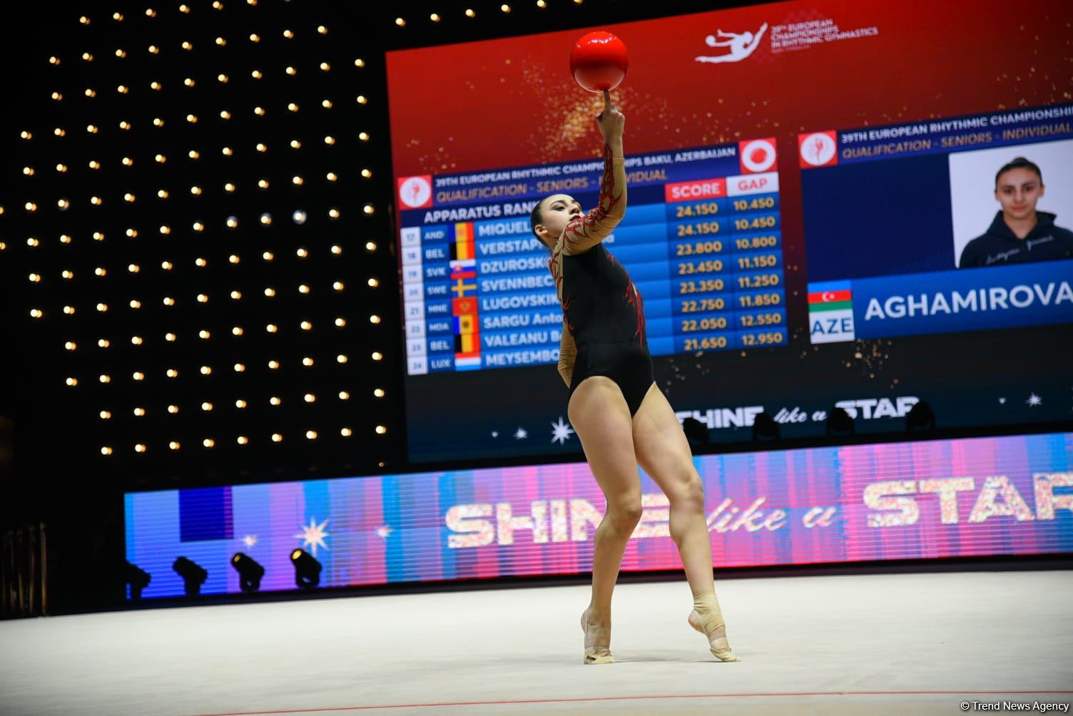 Azerbaijani gymnasts complete exercises of qualifying round at 39th European Championships in Rhythmic Gymnastics in Baku (PHOTO)