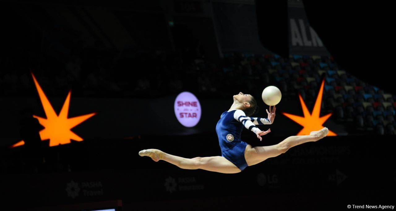Azerbaijani gymnasts complete exercises of qualifying round at 39th European Championships in Rhythmic Gymnastics in Baku (PHOTO)