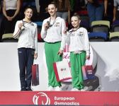 European Championship in Baku: awarding ceremony for winners of individual all-around (PHOTO)