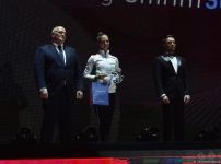 European Championship in Baku: awarding ceremony for winners of individual all-around (PHOTO)