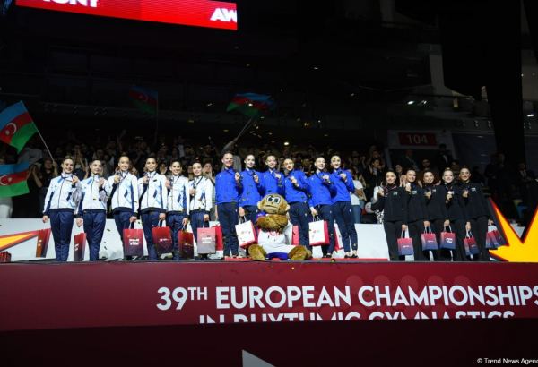 Baku hosts awarding ceremony for winners of European Championship among teams in group exercises (PHOTO)