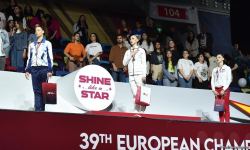 European Championship in Baku: awarding ceremony for winners in individual program (PHOTO)