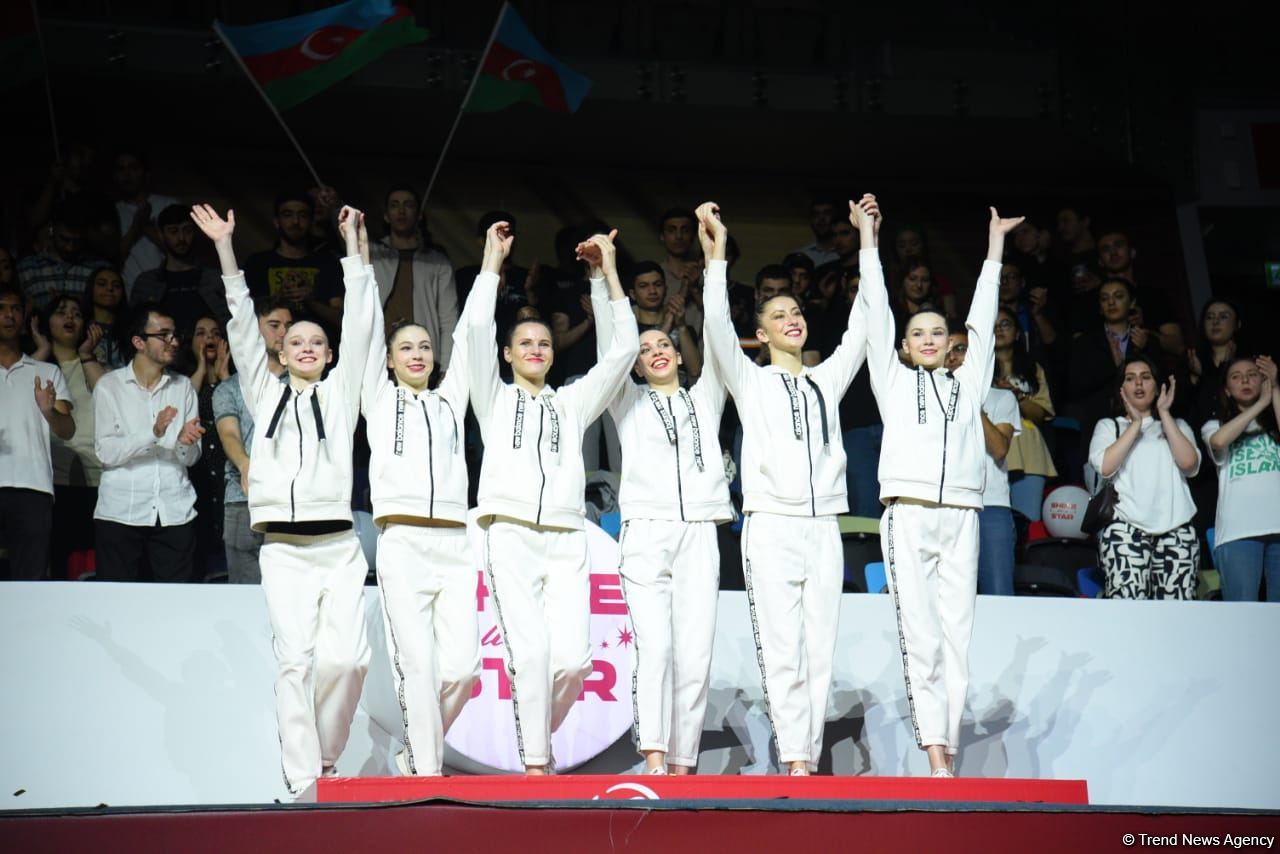 Baku hosts awarding ceremony for winners of European Championship among teams in group exercises (PHOTO)