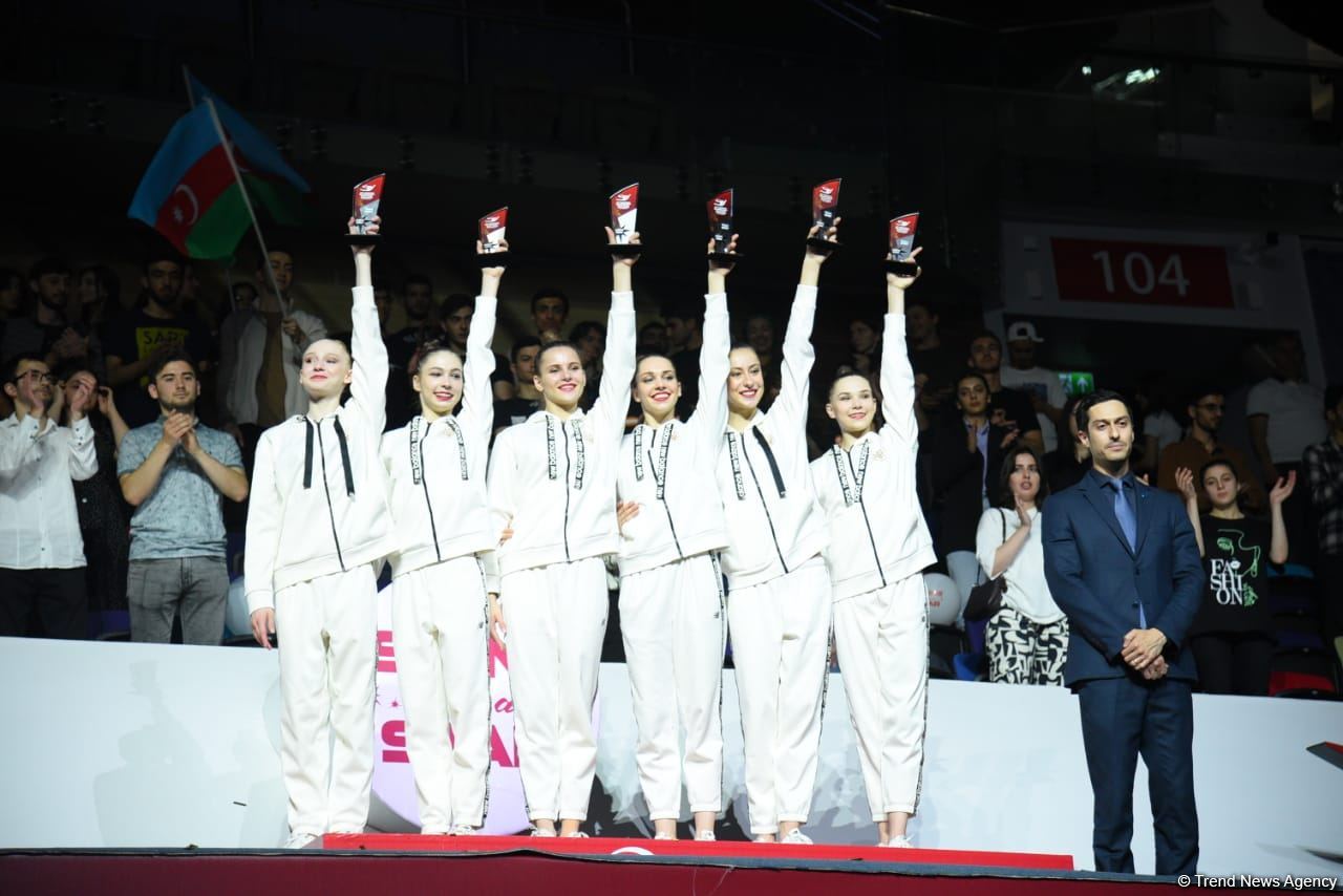 Baku hosts awarding ceremony for winners of European Championship among teams in group exercises (PHOTO)