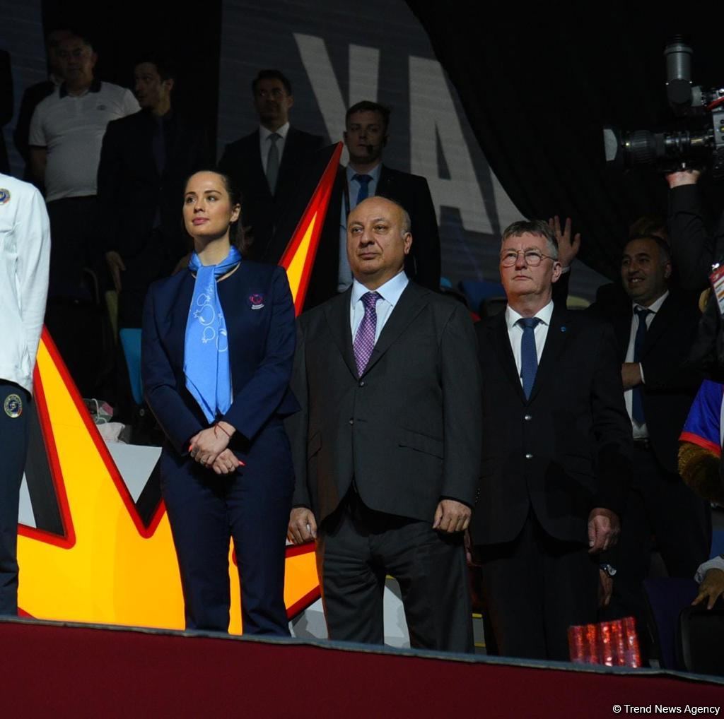 Baku hosts awarding ceremony for winners of European Championship among teams in group exercises (PHOTO)
