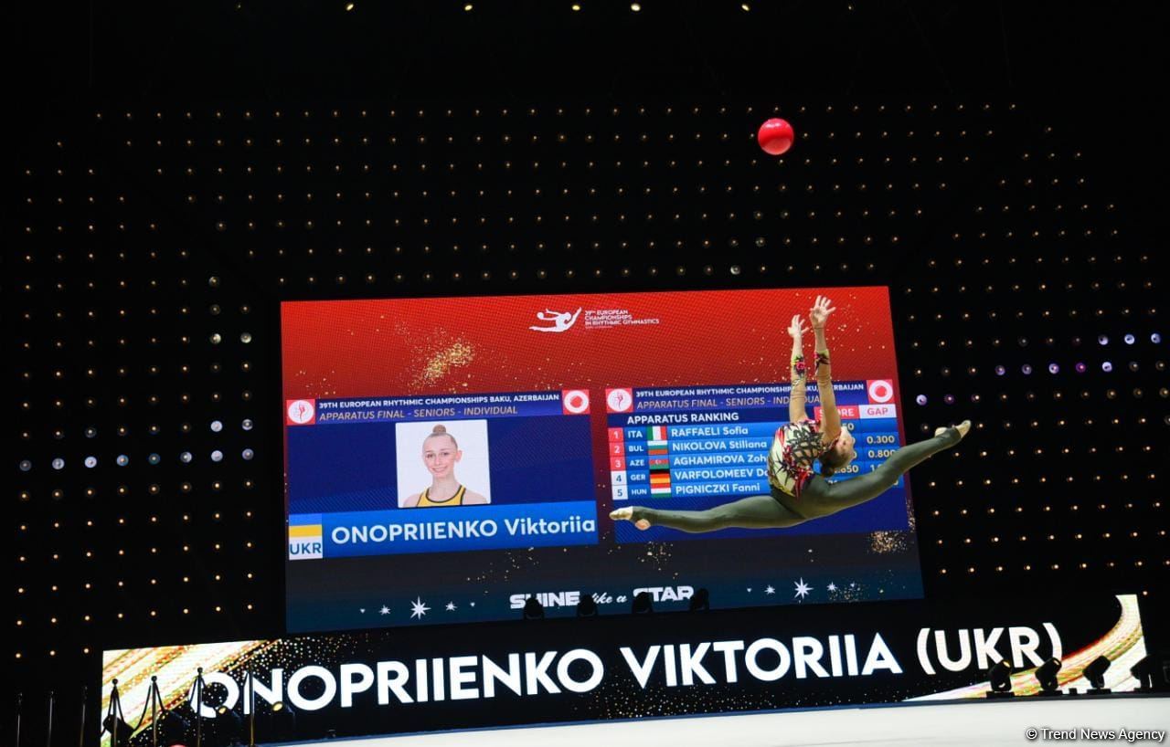 Last day of 39th European Rhythmic Gymnastics Championships kicks off in Baku (PHOTO)