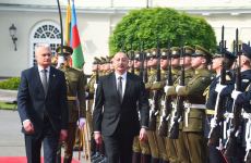 Official welcome ceremony held for President Ilham Aliyev in Vilnius (PHOTO/VIDEO)
