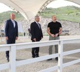 President Ilham Aliyev got acquainted with progress of construction work in village of Zabukh in Lachin district (PHOTO/VIDEO)