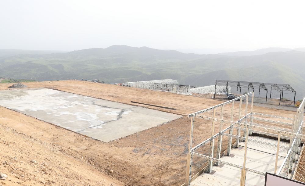 President Ilham Aliyev viewes works carried out in Agro-Industrial Park in Lachin city (PHOTO/VIDEO)