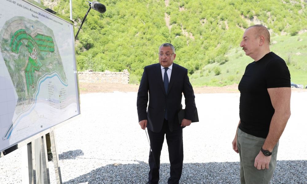 President Ilham Aliyev attends groundbreaking ceremony for Zallar village in Kalbajar (PHOTO/VIDEO)