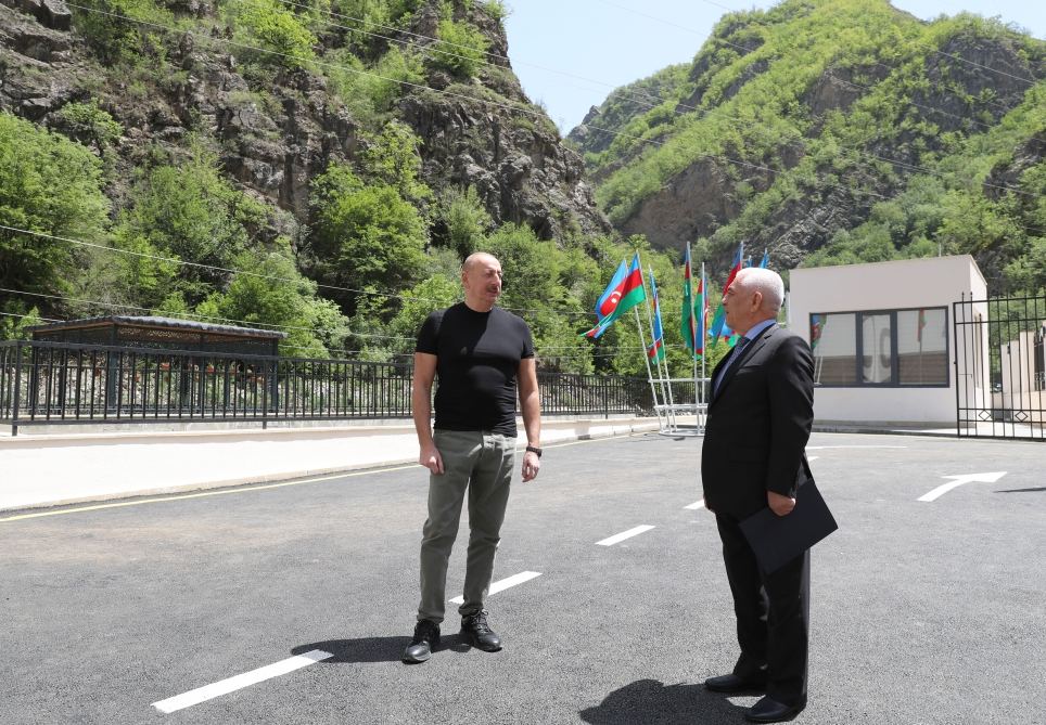 President Ilham Aliyev attends inauguration of “Gamishli” small HPP in Kalbajar (PHOTO/VIDEO)