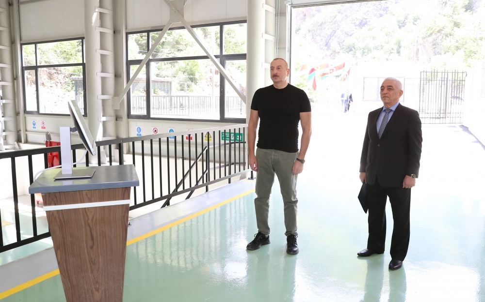 President Ilham Aliyev attends inauguration of “Gamishli” small HPP in Kalbajar (PHOTO/VIDEO)