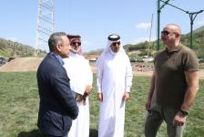 President Ilham Aliyev attends ceremonies of releasing East Caucasian turs and falcons into wild, fish into Khakari River in Lachin district (PHOTO/VIDEO)