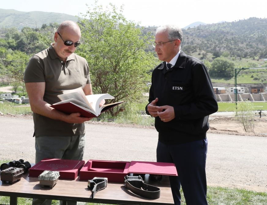 President Ilham Aliyev attends ceremonies of releasing East Caucasian turs and falcons into wild, fish into Khakari River in Lachin district (PHOTO/VIDEO)
