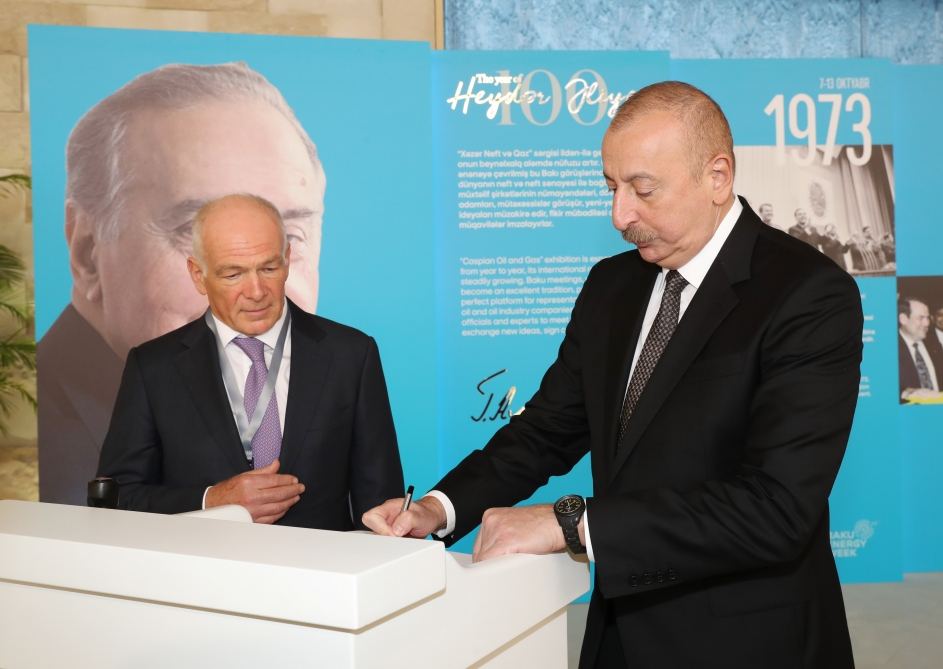 President Ilham Aliyev attends opening of 28th International Caspian Oil&Gas Exhibition (PHOTO/VIDEO)
