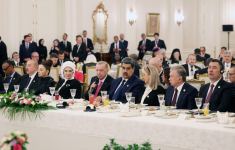 President Ilham Aliyev, First Lady Mehriban Aliyeva attend dinner hosted on behalf of Recep Tayyip Erdogan in Ankara (PHOTO)