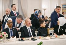 President Ilham Aliyev, First Lady Mehriban Aliyeva attend dinner hosted on behalf of Recep Tayyip Erdogan in Ankara (PHOTO)