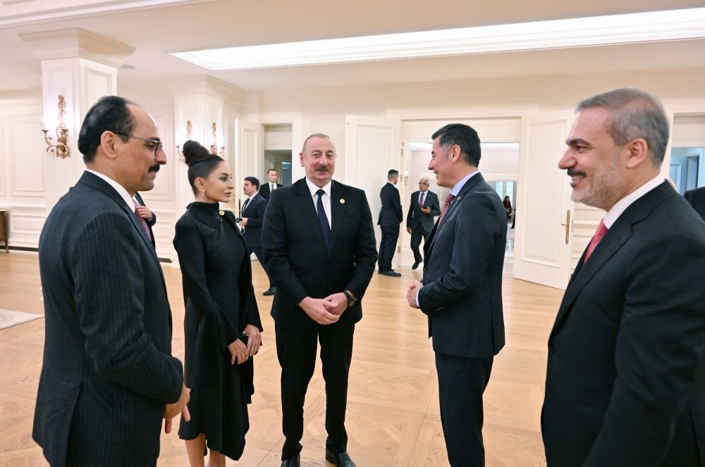 President Ilham Aliyev, First Lady Mehriban Aliyeva attend dinner hosted on behalf of Recep Tayyip Erdogan in Ankara (PHOTO)