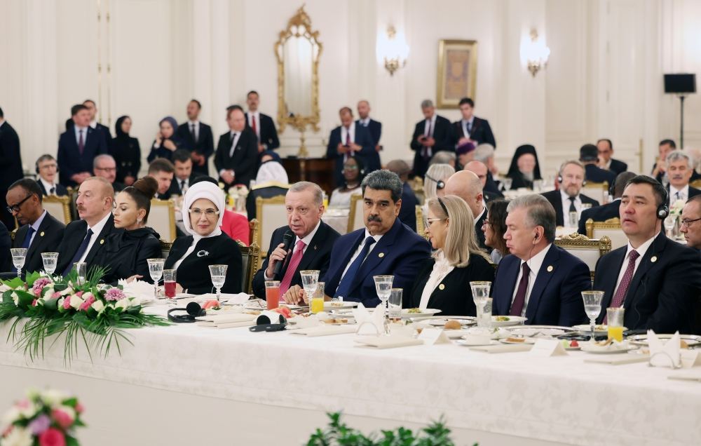 President Ilham Aliyev, First Lady Mehriban Aliyeva attend dinner hosted on behalf of Recep Tayyip Erdogan in Ankara (PHOTO)