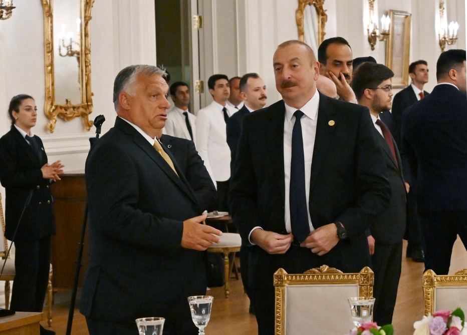 President Ilham Aliyev, First Lady Mehriban Aliyeva attend dinner hosted on behalf of Recep Tayyip Erdogan in Ankara (PHOTO)