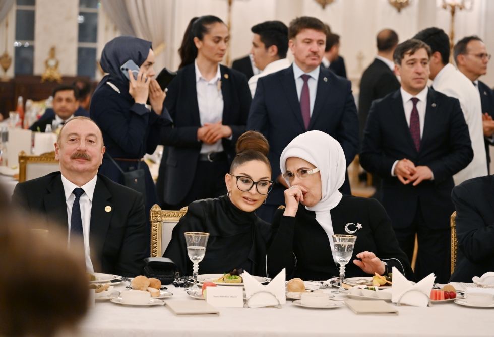 President Ilham Aliyev, First Lady Mehriban Aliyeva attend dinner hosted on behalf of Recep Tayyip Erdogan in Ankara (PHOTO)