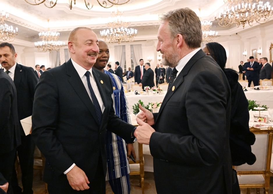President Ilham Aliyev, First Lady Mehriban Aliyeva attend dinner hosted on behalf of Recep Tayyip Erdogan in Ankara (PHOTO)