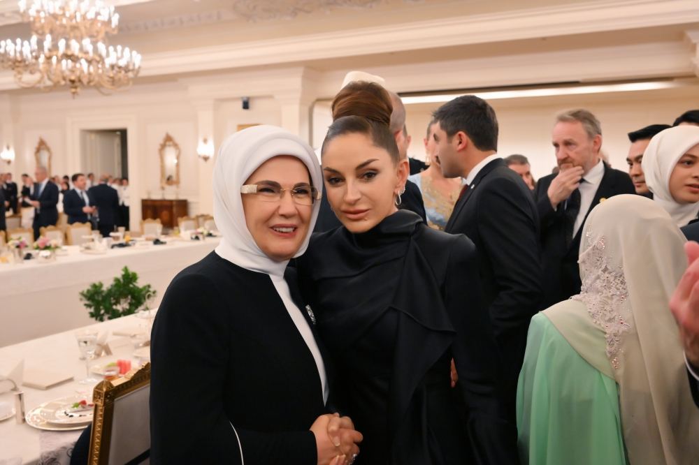 President Ilham Aliyev, First Lady Mehriban Aliyeva attend dinner hosted on behalf of Recep Tayyip Erdogan in Ankara (PHOTO)