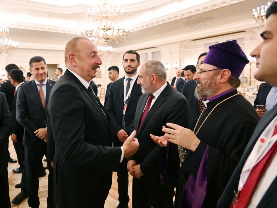President Ilham Aliyev, First Lady Mehriban Aliyeva attend dinner hosted on behalf of Recep Tayyip Erdogan in Ankara (PHOTO)