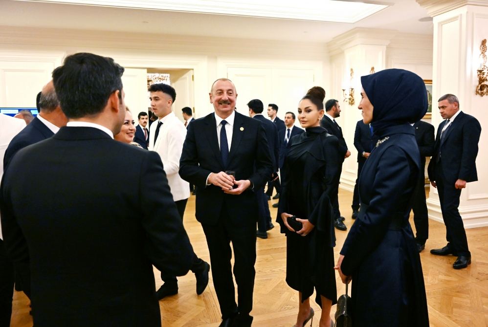 President Ilham Aliyev, First Lady Mehriban Aliyeva attend dinner hosted on behalf of Recep Tayyip Erdogan in Ankara (PHOTO)