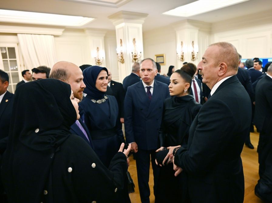 President Ilham Aliyev, First Lady Mehriban Aliyeva attend dinner hosted on behalf of Recep Tayyip Erdogan in Ankara (PHOTO)