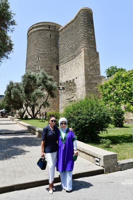 First Lady Mehriban Aliyeva, First Lady Emine Erdogan visit Icherisheher (PHOTO/VIDEO)