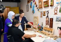 First Lady Mehriban Aliyeva, First Lady Emine Erdogan get acquainted with activity of DOST Center for Inclusive Development and Creativity in Baku (PHOTO)