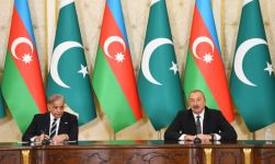 President Ilham Aliyev, Pakistani PM make press statements (PHOTO/VIDEO)