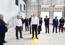 President Ilham Aliyev, Rais of Russia's Tatarstan attend opening of Auto Leasing Azerbaijan LLC in Araz Valley Economic Zone Industrial Park (PHOTO/VIDEO)