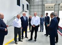 President Ilham Aliyev, Rais of Russia's Tatarstan attend opening of Auto Leasing Azerbaijan LLC in Araz Valley Economic Zone Industrial Park (PHOTO/VIDEO)